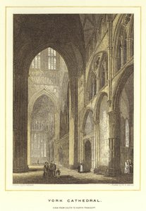 Kathedrale von York, Blick vom Süden zum Nordtransept von English School