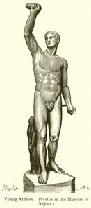 Junger Athlet (Statue im Museum von Neapel) von English School