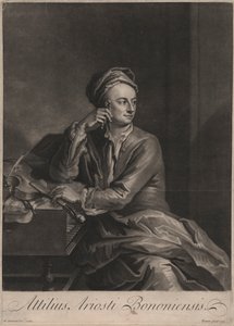 Attilus Ariosti Bononiensis, graviert von John Simon (1675-1751), 1719