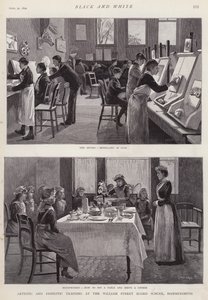 Künstlerische und häusliche Ausbildung an der William Street Board School, Hammersmith, London