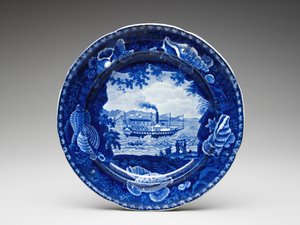Teller, ca. 1825-1846 von Enoch Wood and Sons