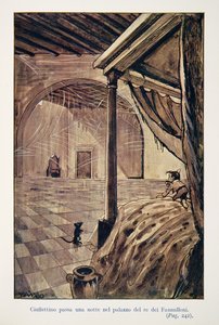 Illustration aus Le Avventure di Ciuffettino von Enrico de Conti Novelli