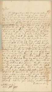 Brief an Allice Jones, Concord, Massachusetts, 7. Oktober 1755 von Ephraim Jones