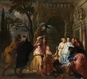 Achilles und die Töchter des Archimedes von Erasmus Quellinus