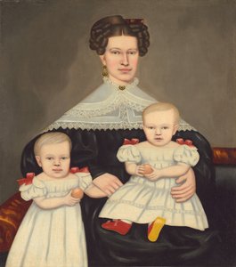 Mrs. Paul Smith Palmer und ihre Zwillinge von Erastus Salisbury Field