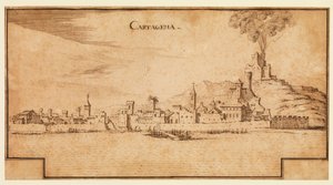 Ansicht von Cartagena, Spanien, ca. 1642 von Ercole Frigoni Bazzicaluva