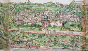 Karte der Stadt Jerusalem, aus 