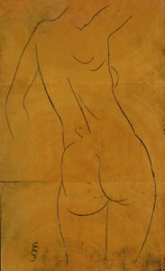 Weiblicher Akt, Rückansicht von Eric Gill