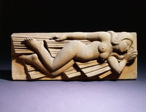 Modell für Skulptur: Der Südwind von Eric Gill