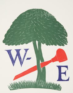 Plakat für die Gesellschaft der Holzstecher von Eric Gill