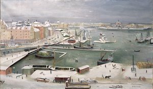 Stockholm im Schnee