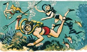 Unter den Wellen schwimmen von Eric Parker