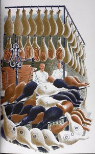 Ansicht in einer Metzgerei. von Eric Ravilious