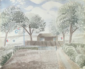 Flugplatz, ca. 1942 von Eric Ravilious