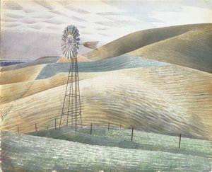 Windmühle, 1934 von Eric Ravilious