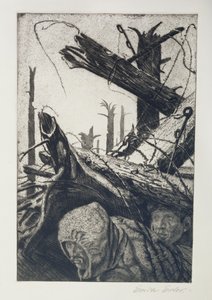 Horchposten, Illustration aus einem Folioband, veröffentlicht in Leipzig von Erich Erler