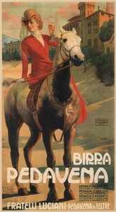Werbung für Bier Pedavena von Erich Erler