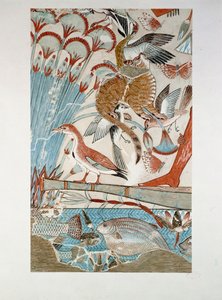 Detail: Jagd auf Vögel in den Sümpfen von Erich Lessing