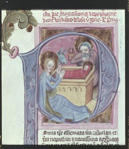 Detail: Initiale: Die Geburt Christi