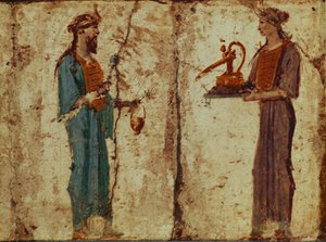 Priester und Priesterin der Isis