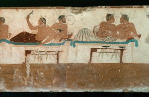 Das Begräbnisbankett von Erich Lessing