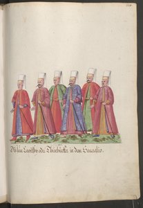 Der Serail der Sultanin; sechs Wachen von Erich Lessing