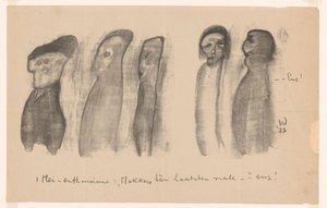 Fünf Figuren am Tag der Arbeit von Erich Wichmann