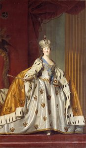 Porträt von Kaiserin Katharina II 1729-1796 in ihren Krönungsroben, 1766 von Erichsen