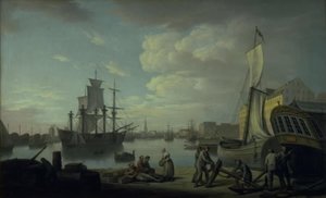 Kopenhagener Hafen von Larsens Plads aus gesehen
