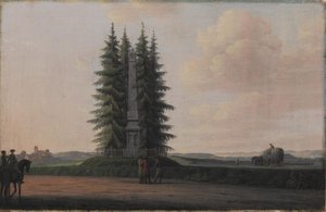 Der Obelisk zu Ehren des Staatsmannes J.H.E. Bernstorff in Gentofte, nördlich von Kopenhagen