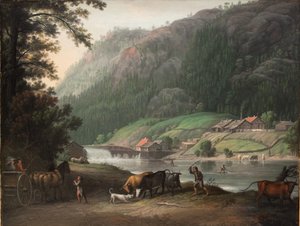 Tistedalen bei Frederikshald in Norwegen von Erik Pauelsen