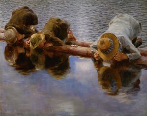 Auf das Wasser schauen