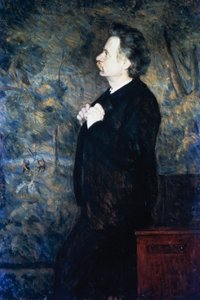 Porträt des norwegischen Komponisten und Pianisten Edvard Grieg (Bergen) von Erik Theodor Werenskiold