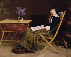 Frau beim Lesen
