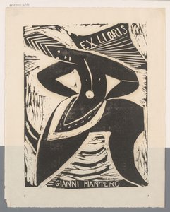 Ex Libris von Gianni Mantero von Erna Levy Friedländer
