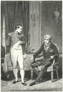 Diskussion zwischen Napoleon und Metternich in Dresden von Ernest Hillemacher