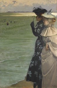 Badezeit am Meer, 1896 von Ernest Ange Duez