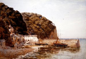 Red Lion Hotel, um 1890 von Ernest Arthur Rowe