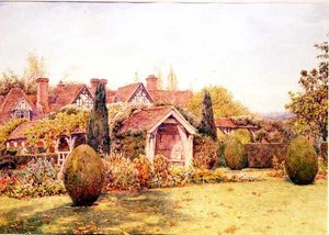 Die Gärten von Great Tangley Manor bei Guildford von Ernest Arthur Rowe