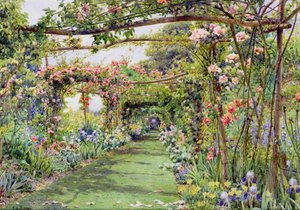 Die Rosenpergola, Blackhurst House, Tunbridge Wells, Kent von Ernest Arthur Rowe
