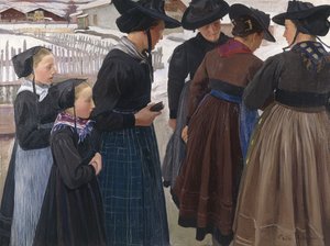 Auf dem Weg zur Kirche