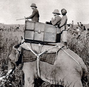 George V. 1911 auf Jagd in Nepal (1911) von Ernest Brooks