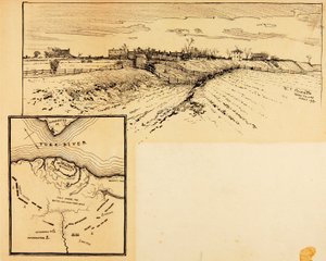 Gegenwärtiges Erscheinungsbild der britischen Verschanzung, Yorktown