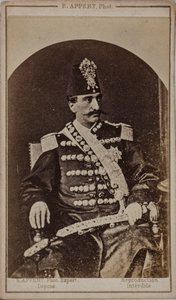 Porträt von Nasser al-Din Shah Qajar 1831-1896, Schah von Persien, ca. 1870 von Ernest Charles Appert