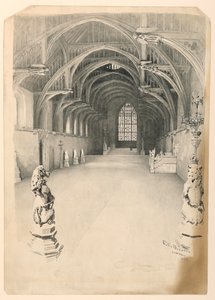Innenansicht der Westminster Hall von Ernest Clifford Peixotto