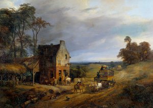 Verhaftet vor einem Gasthaus von Ernest Delahaye