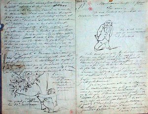Illustrierter Brief an Paul Verlaine, 3. März 1881