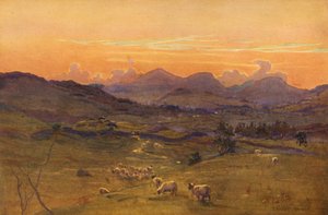 Das Tal des Ken, Abend von Ernest Edward Briggs