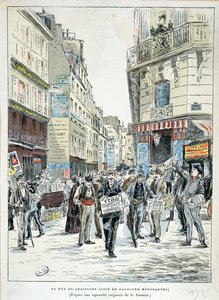 Ansicht der Rue de Croissant im 11. Arrondissement von Paris, 1893 von Ernest Grenier