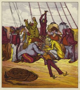 Billee fiel an Bord der Mary Jane in Ohnmacht von Ernest Henry Griset